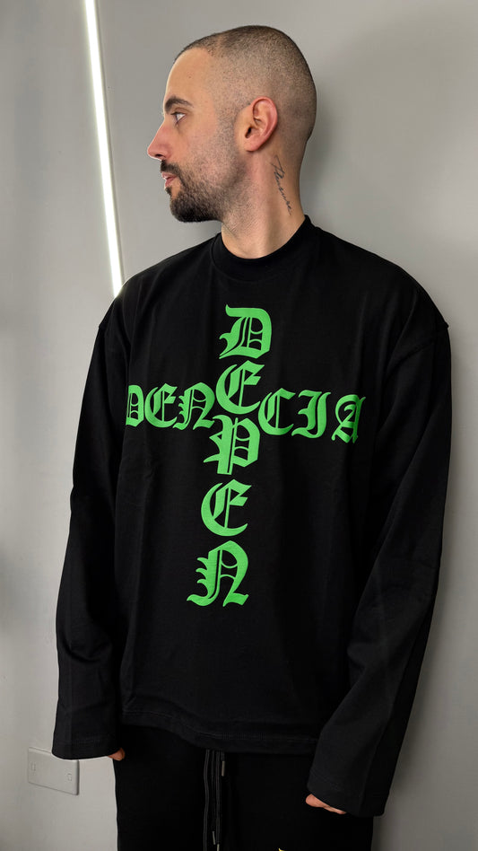 T-SHIRT LONGSLEEVE DEPENDENCIA BLACK RTB02