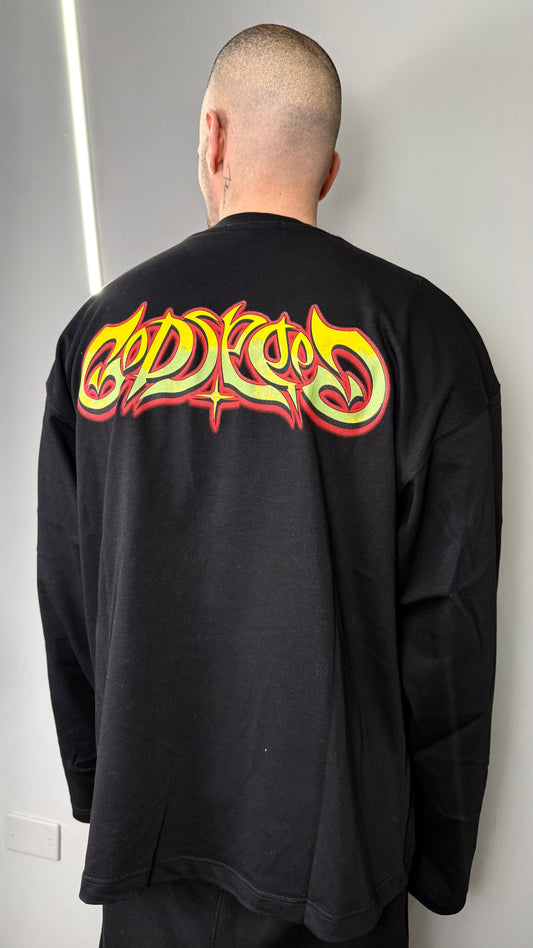 T-SHIRT LONGSLEEVE DEPENDENCIA BLACK RTB04