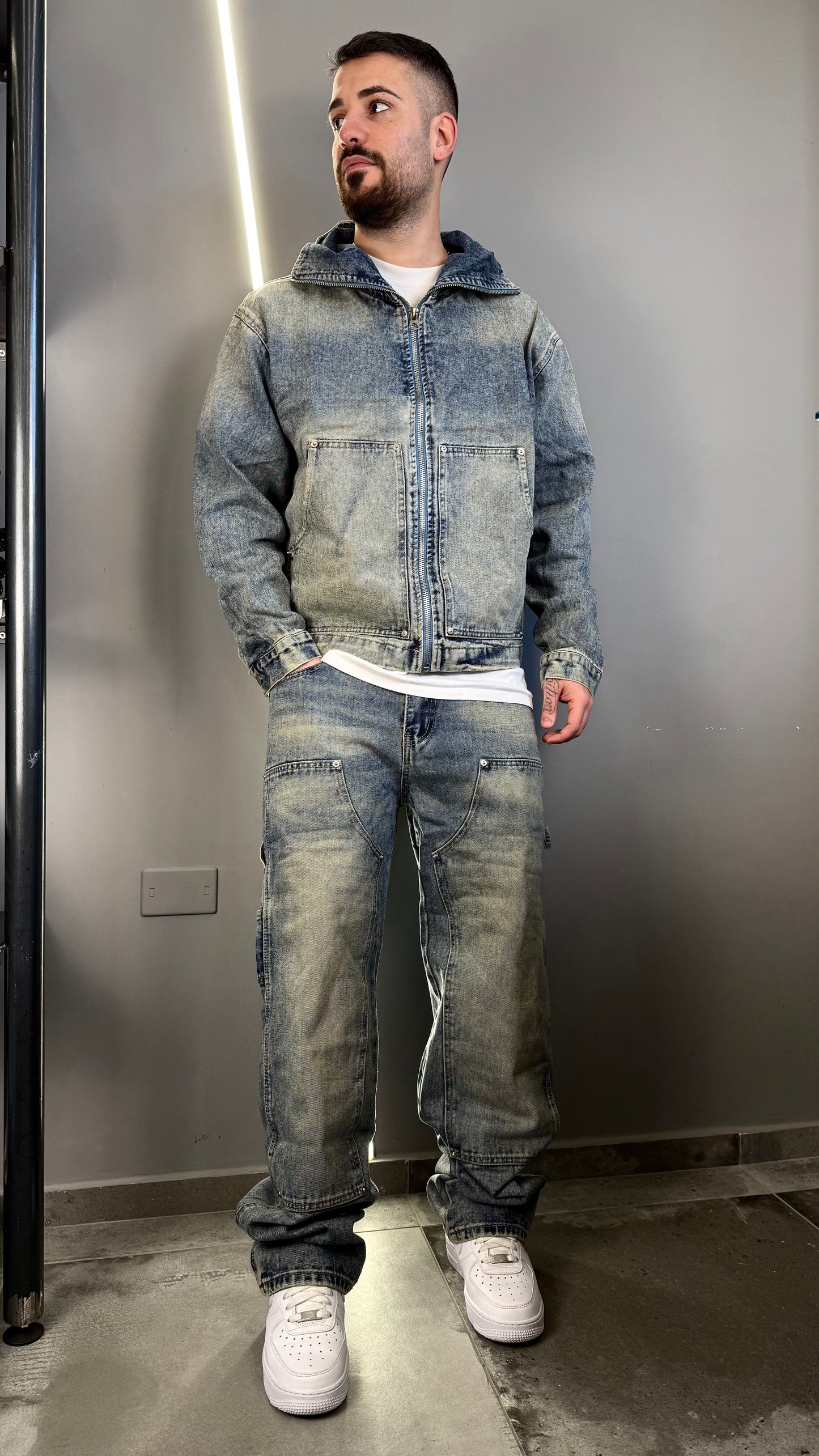 COORDINATO BALACLAVA DENIM