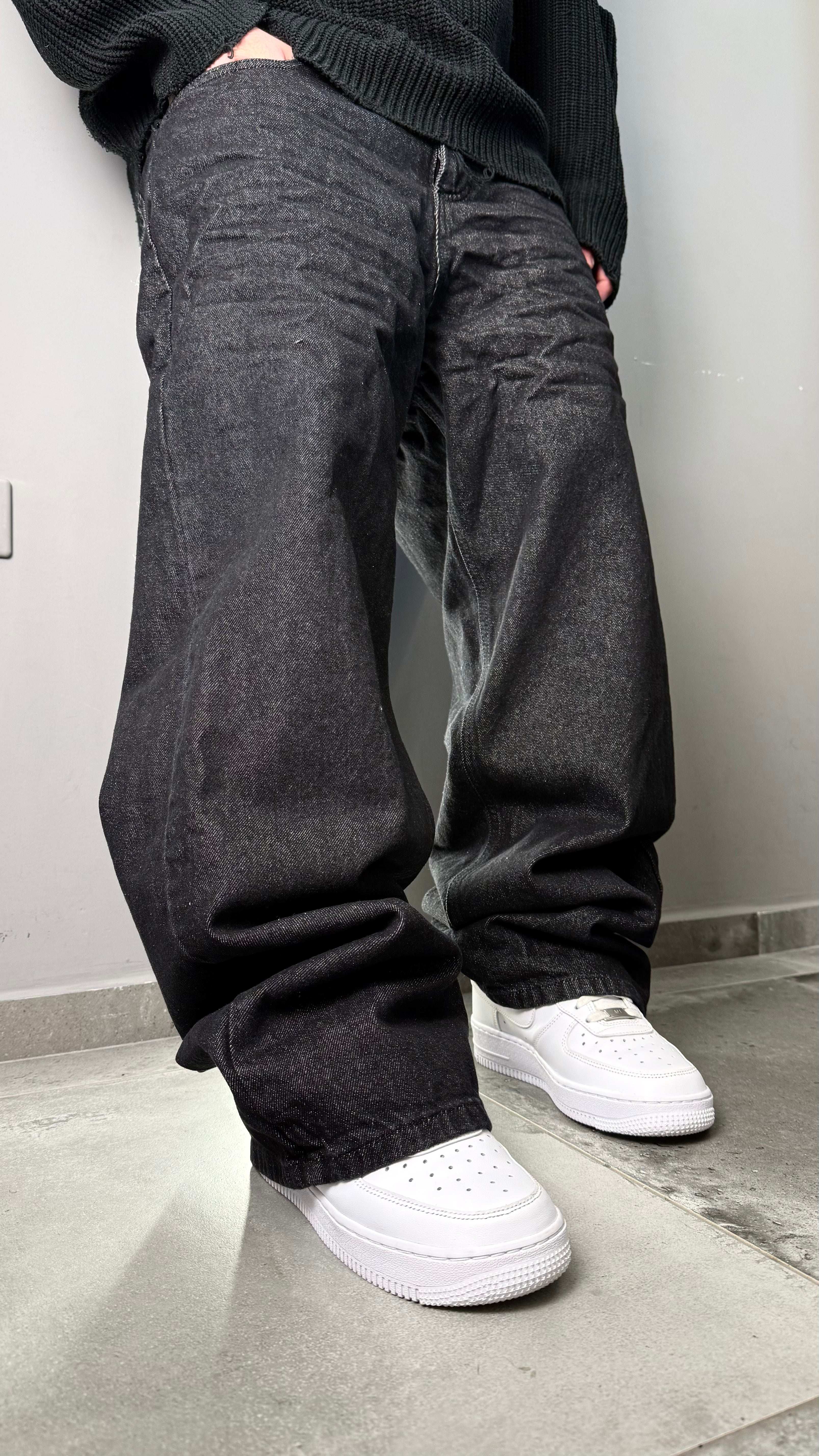 JEANS SUPERBAGGY DOUBLE BLACK CIANOTIC