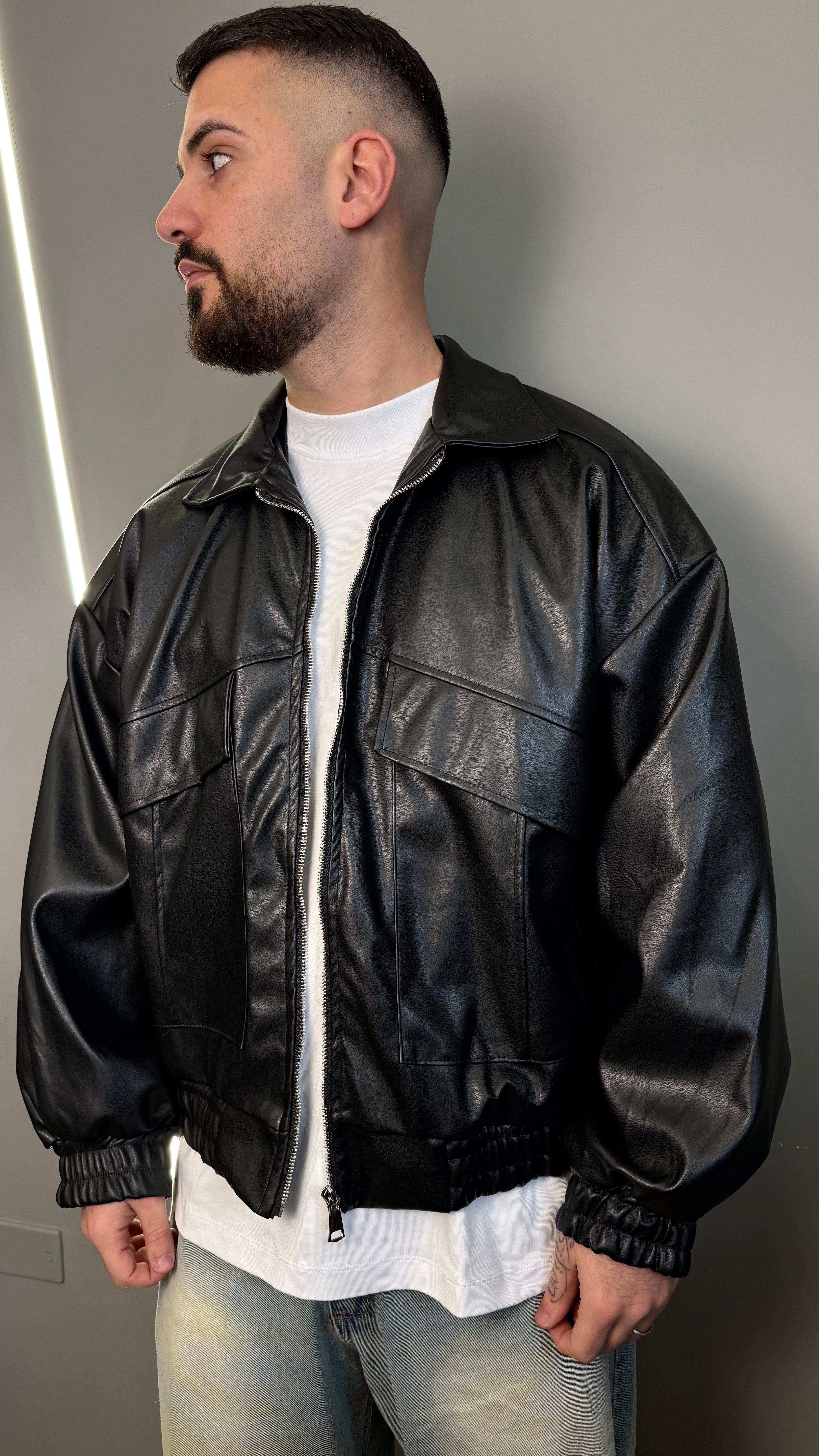 JACKET ECOLEATHER 2533 BLACK