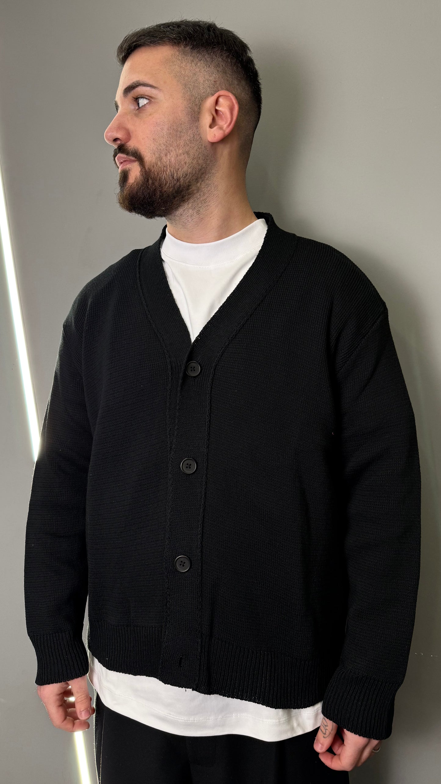 CARDIGAN CROPPED BLACK