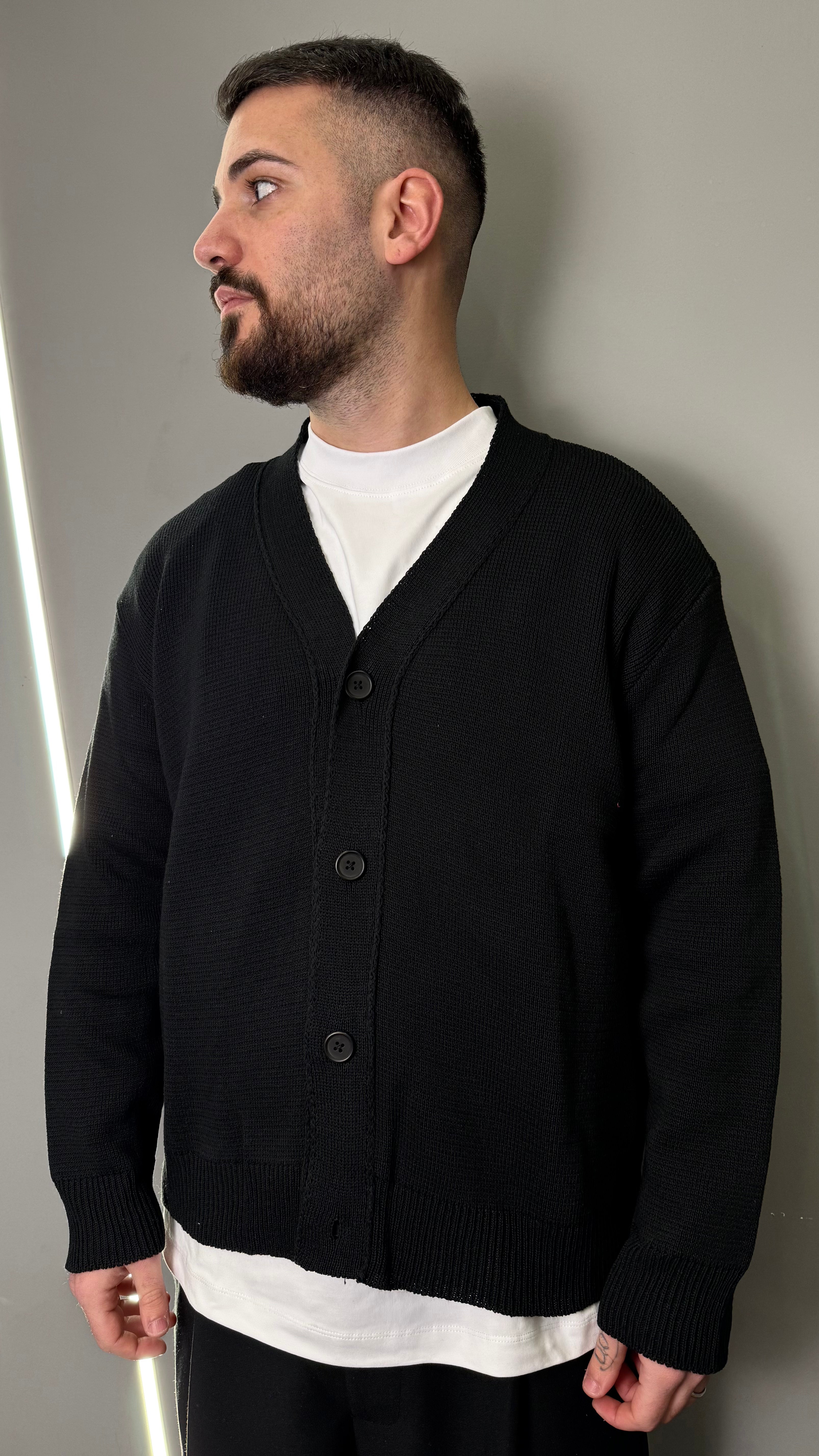 CARDIGAN CROPPED BLACK