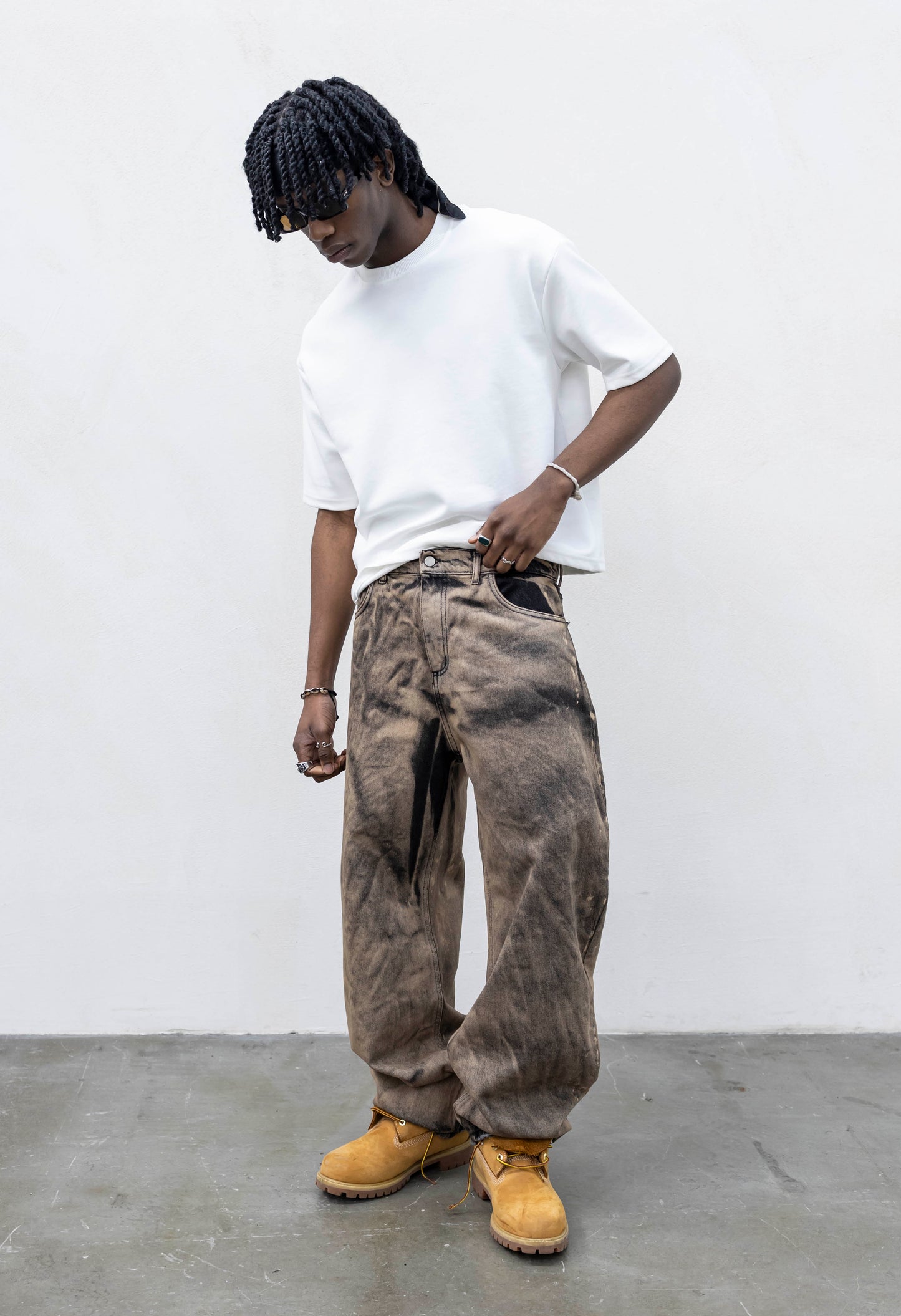 JEANS BALOON PRESENT BROWN