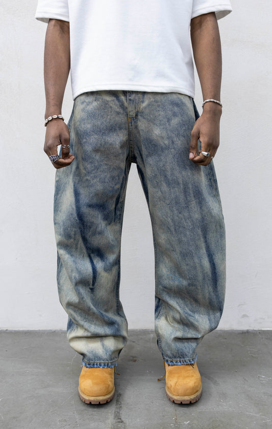 JEANS BALOON PRESENT BLUE