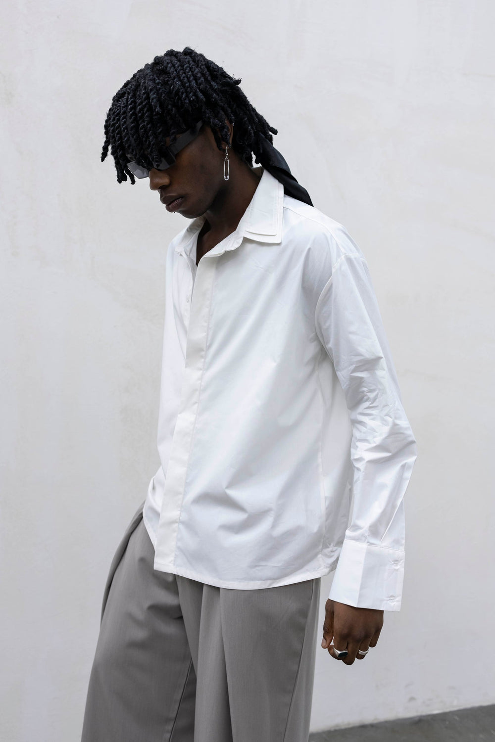 CAMICIA DOUBLE NECK WHITE