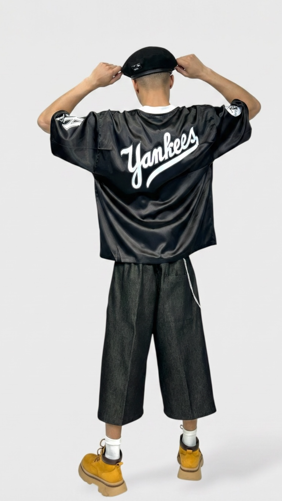 T-SHIRT RASO YANKEES BLACK