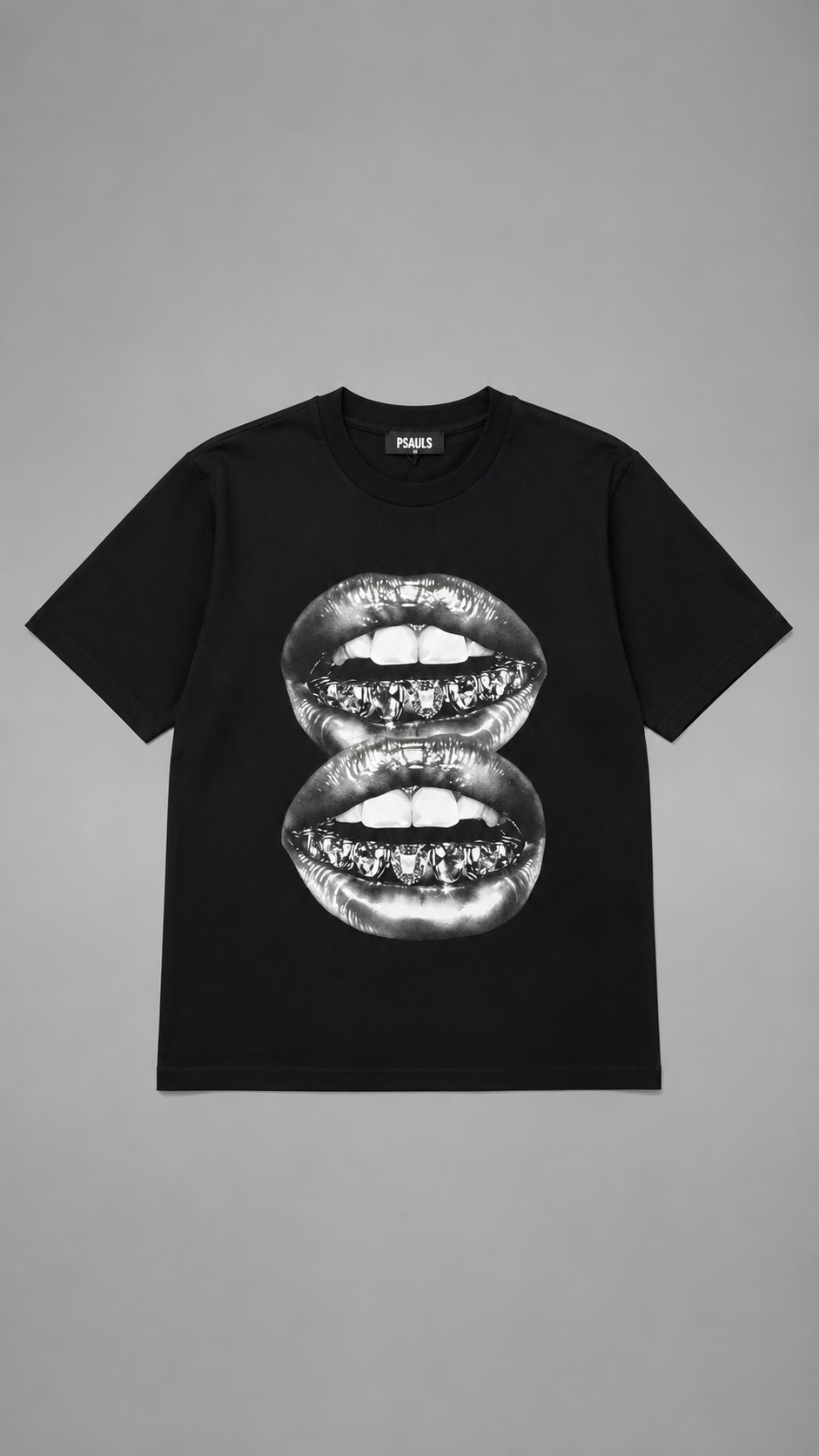 T-SHIRT DOUBLE MOUTH BLACK