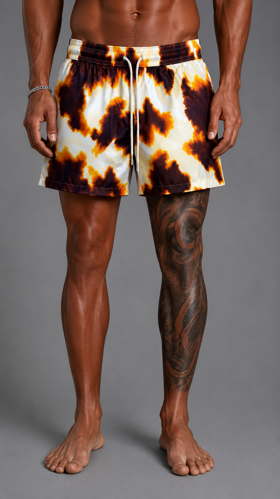 COSTUME DA MARE TIE DYE ORANGE