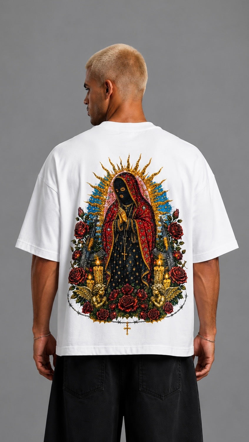 T-SHIRT PRAY DEPENDENCIA WHITE