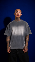 T-SHIRT WASHED DARK GREY
