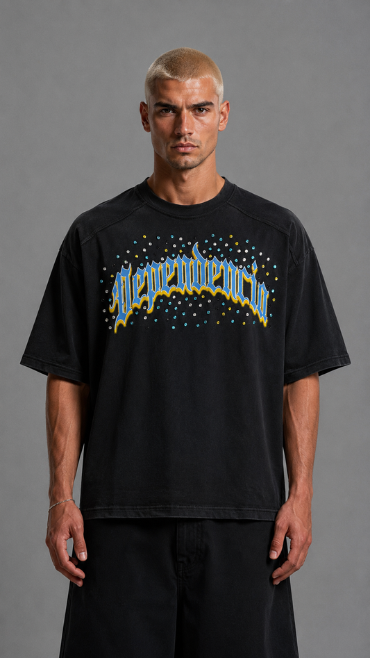 T-SHIRT COLOR DIAMOND DEPENDENCIA BLACK