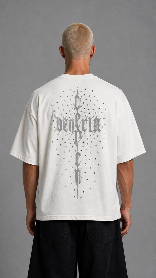 T-SHIRT CHICANO DIAMOND DEPENDENCIA WHITE