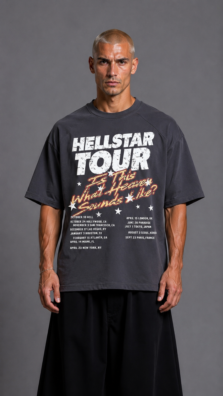 T-SHIRT HELLSTAR DARK GREY