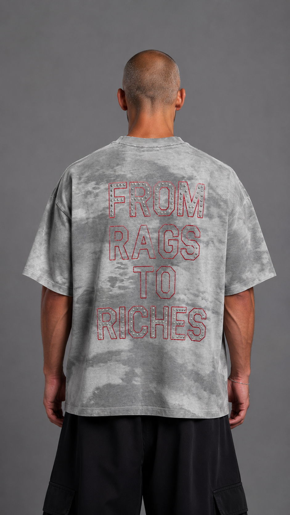 T-SHIRT BNK RAGS GREY