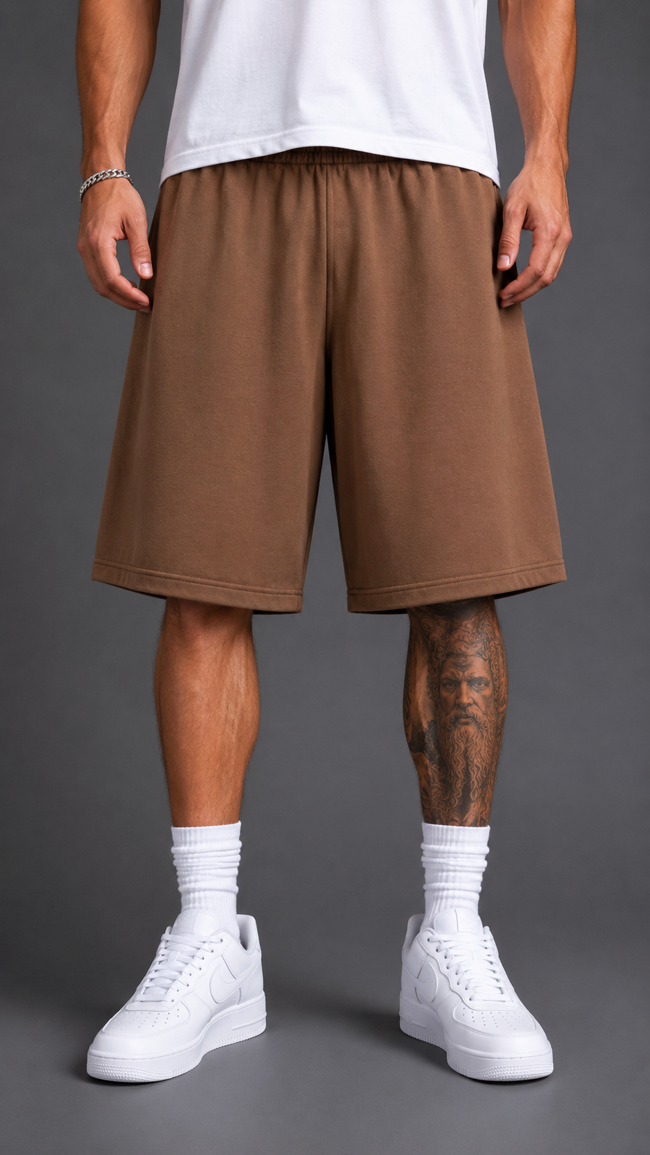 SHORTS ARCV BASIC PREMIUM MOKA