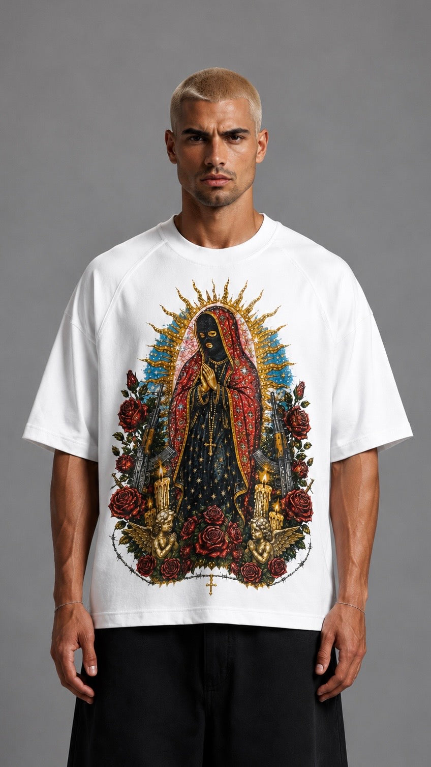 T-SHIRT PRAY DEPENDENCIA WHITE