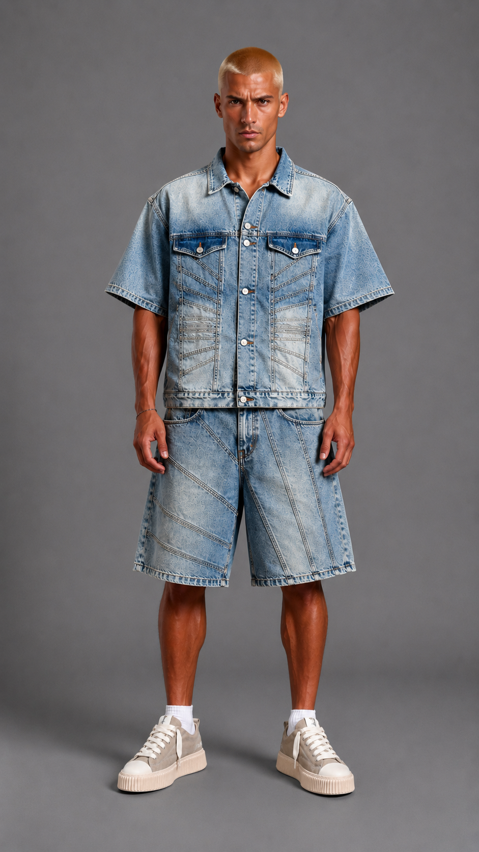 COORDINATO IN DENIM CIANOTIC
