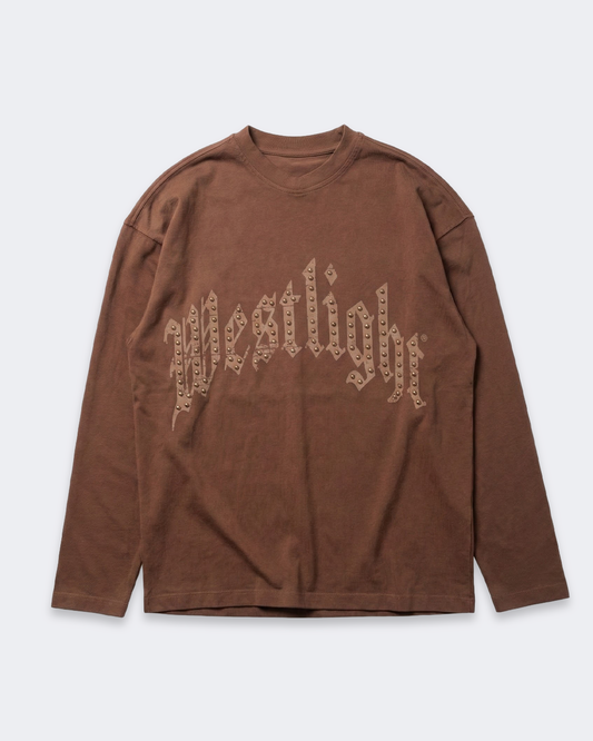 T-SHIRT LONGSLEEVE WEST LIGHT BROWN