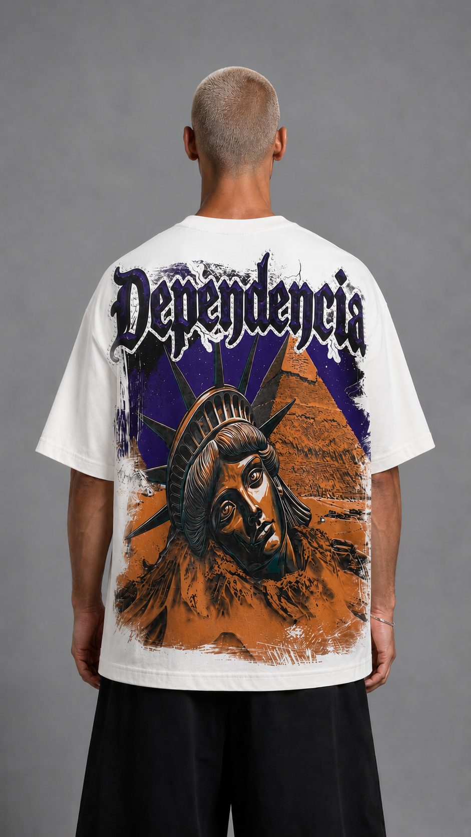 T-SHIRT PYRAMIDE DEPENDENCIA WHITE