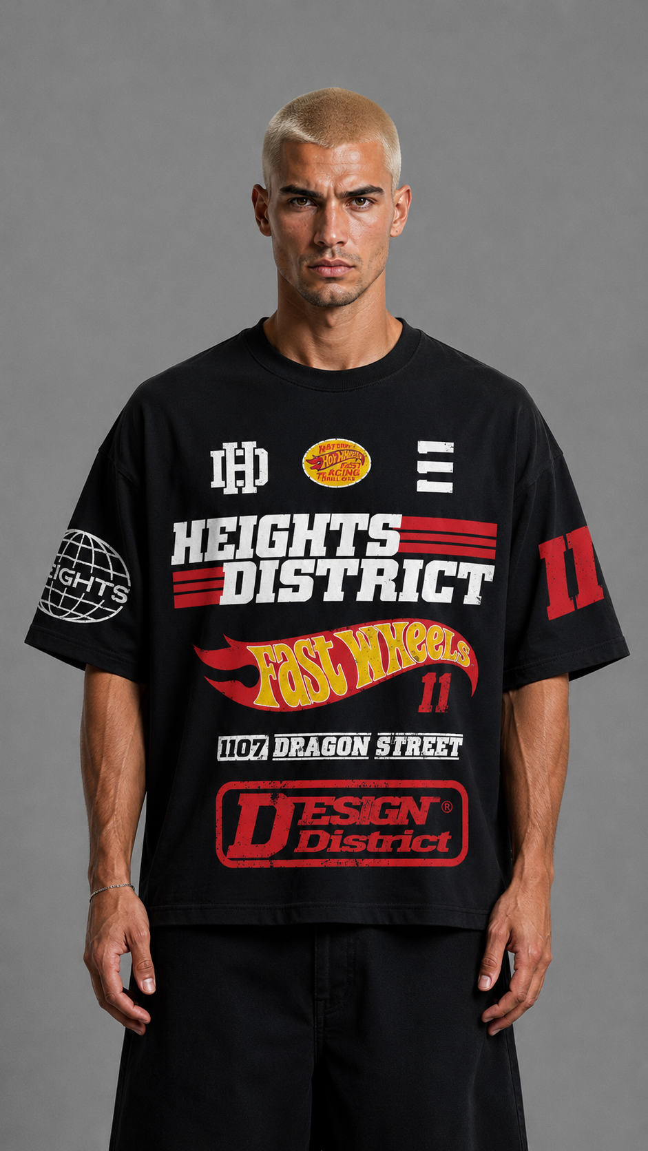 T-SHIRT RACING BLACK