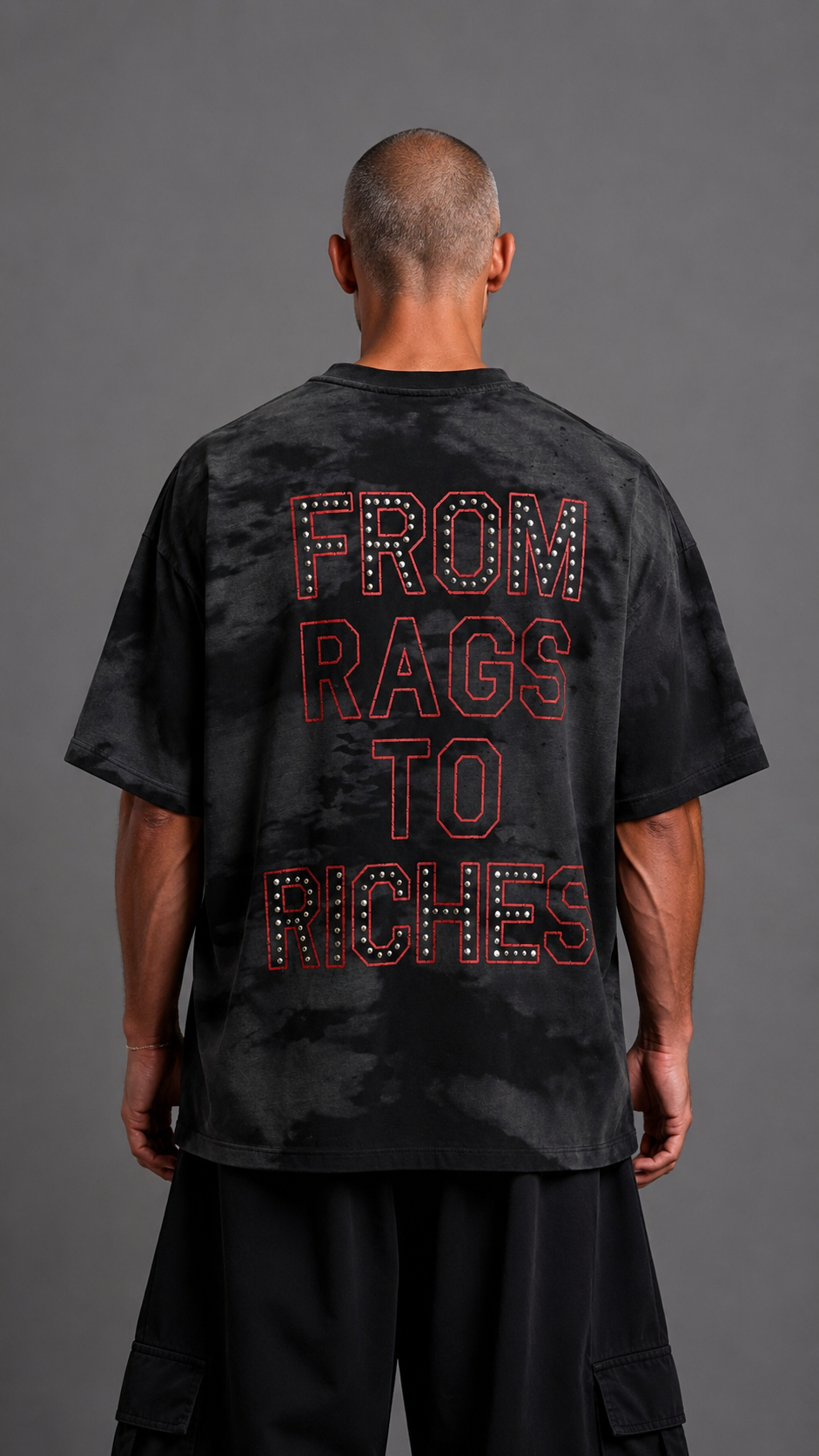 T-SHIRT BNK RAGS BLACK