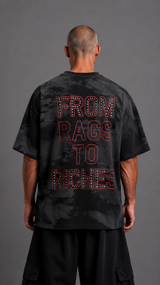 T-SHIRT BNK RAGS BLACK