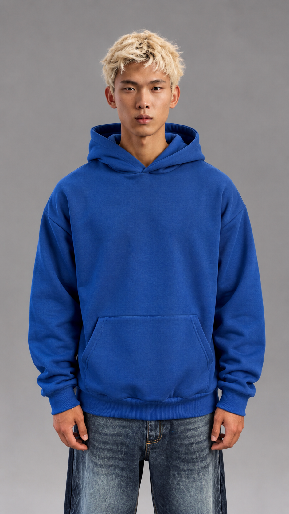 FELPA BOXY FIT BLUE