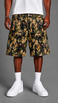 SHORTS MIMETICO MOD.PAPER GREEN