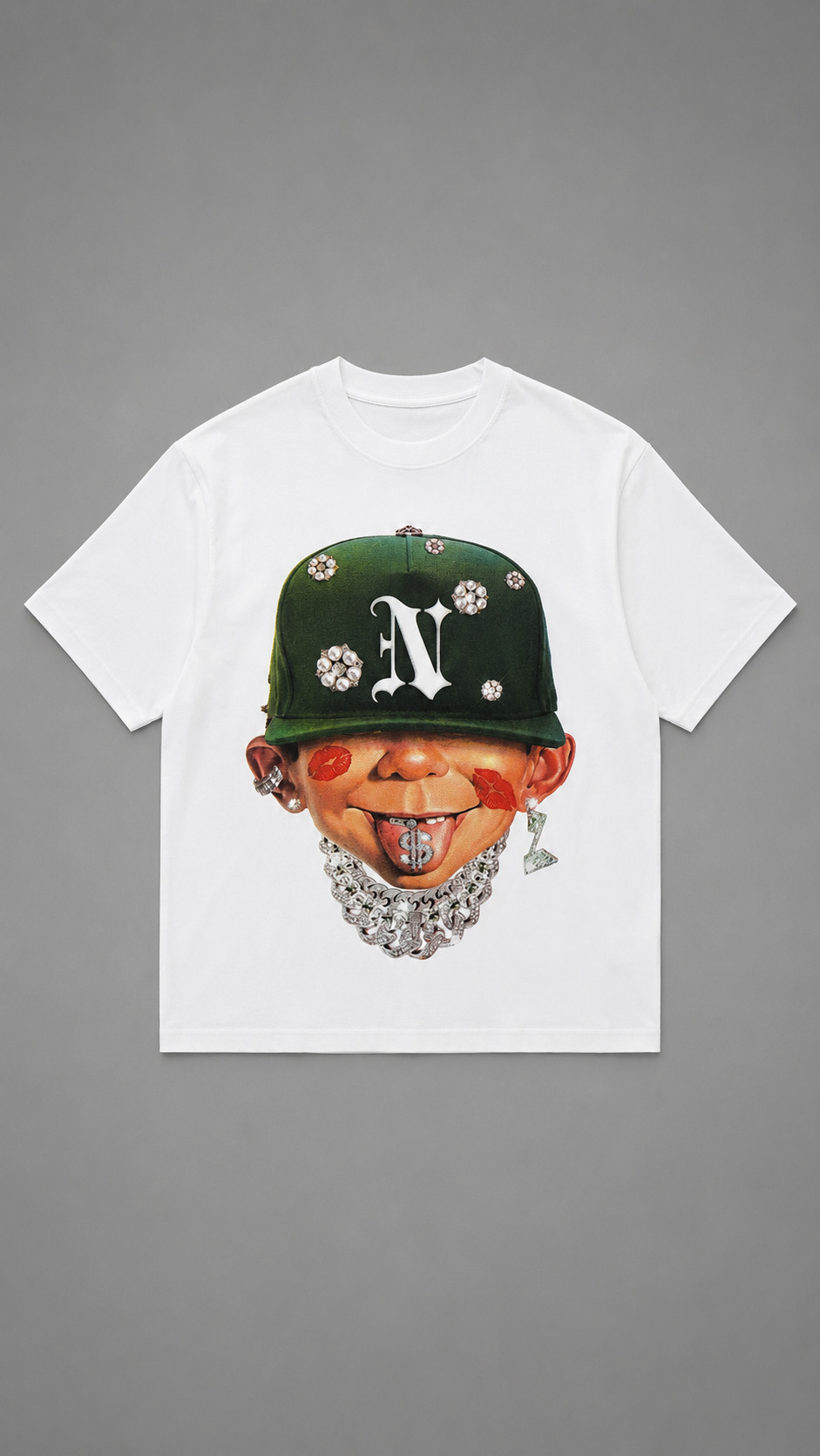T-SHIRT FACE KID WHITE