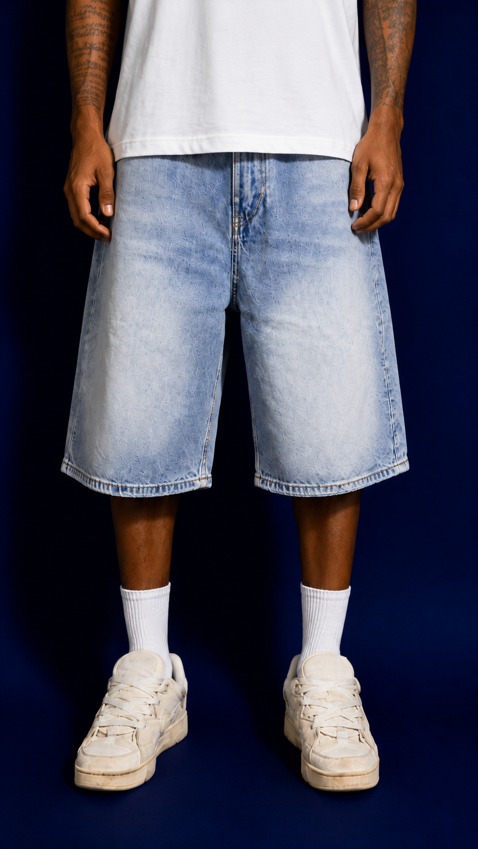 SHORTS IN DENIM 3568 SKY