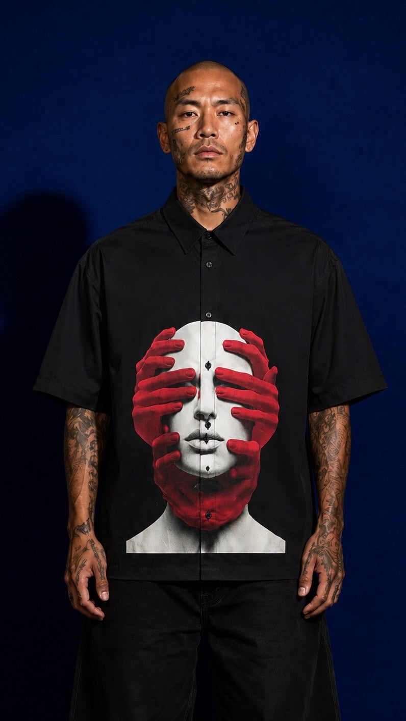 CAMICIA FACE BLACK