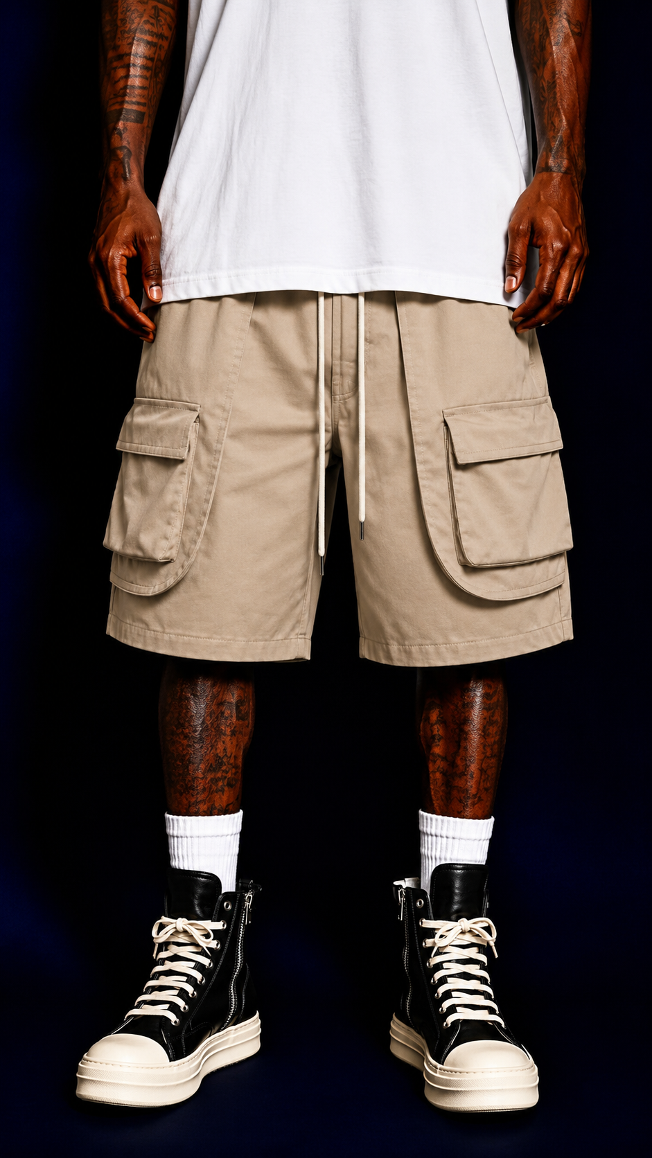 SHORTS POCKETS BEIGE