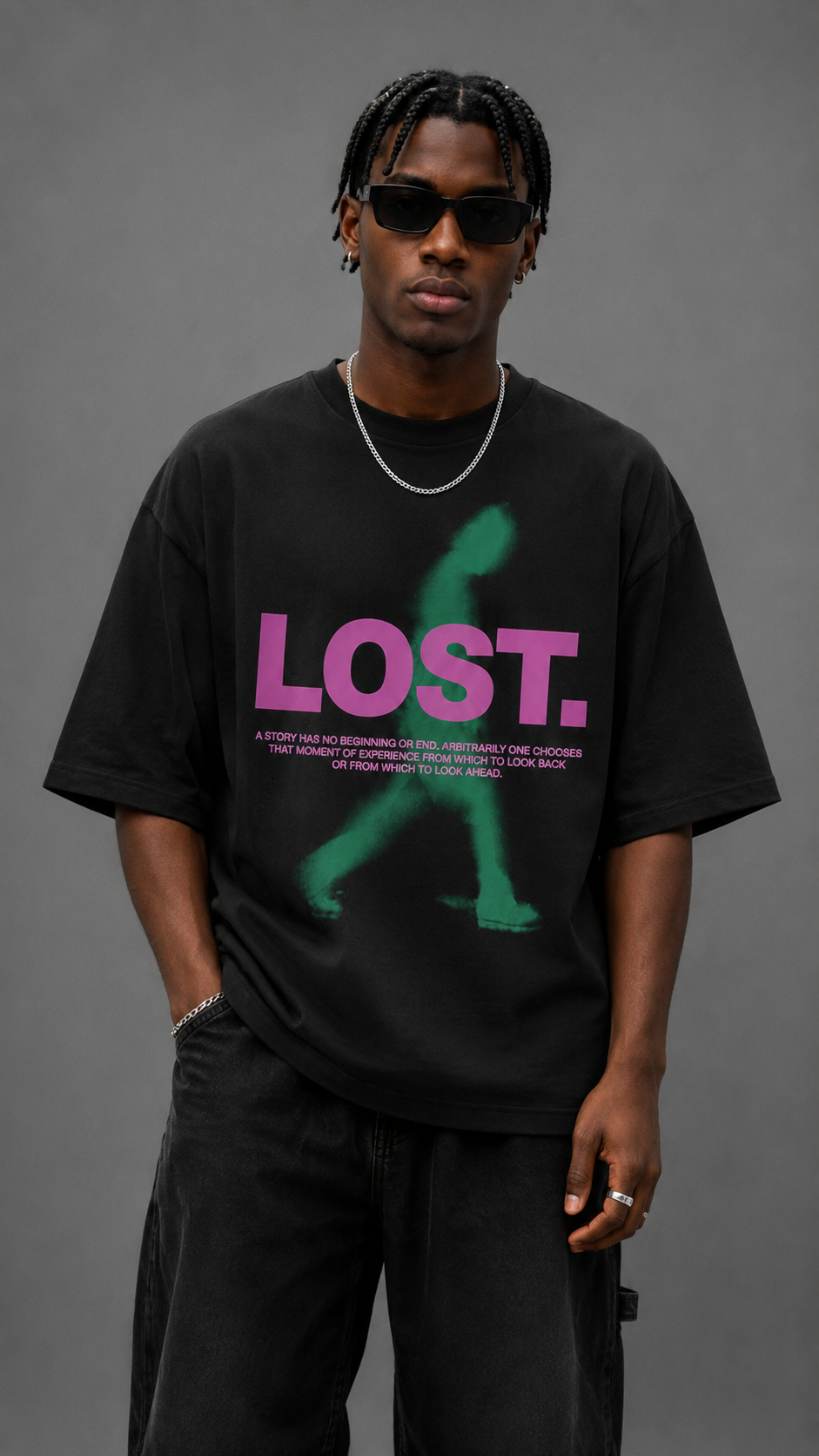 T-SHIRT LOST BLACK