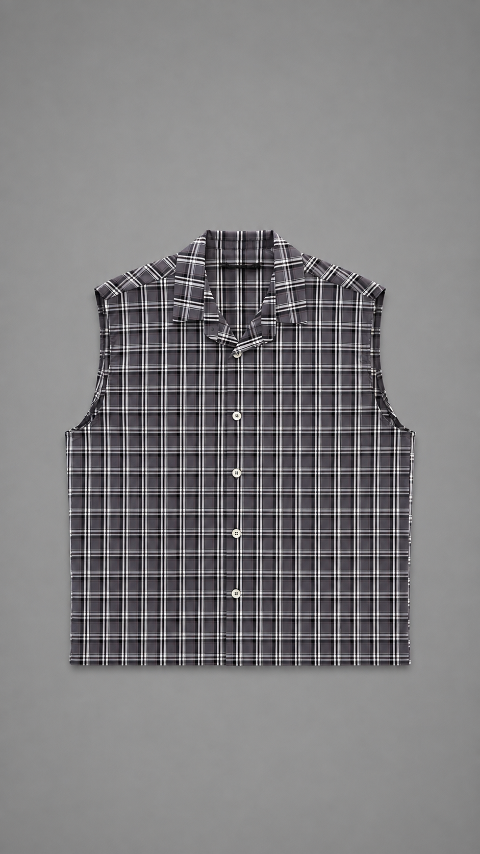 CAMICIA SMANICATA CHECK BROWN