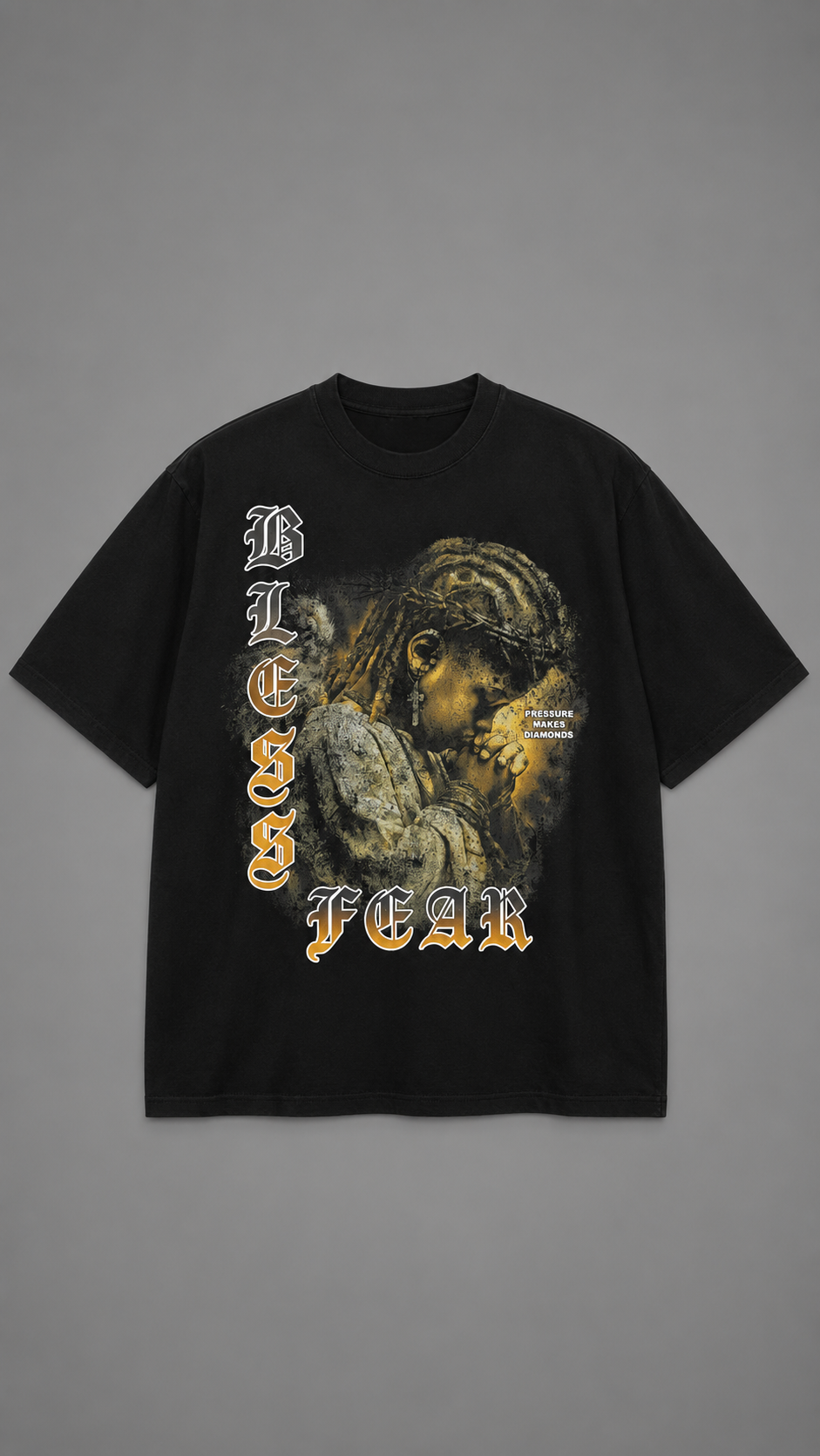 T-SHIRT FEAR BLACK