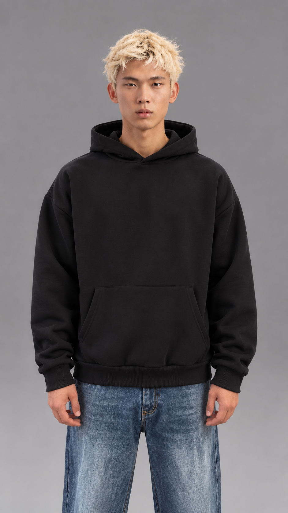 FELPA BOXY FIT BLACK