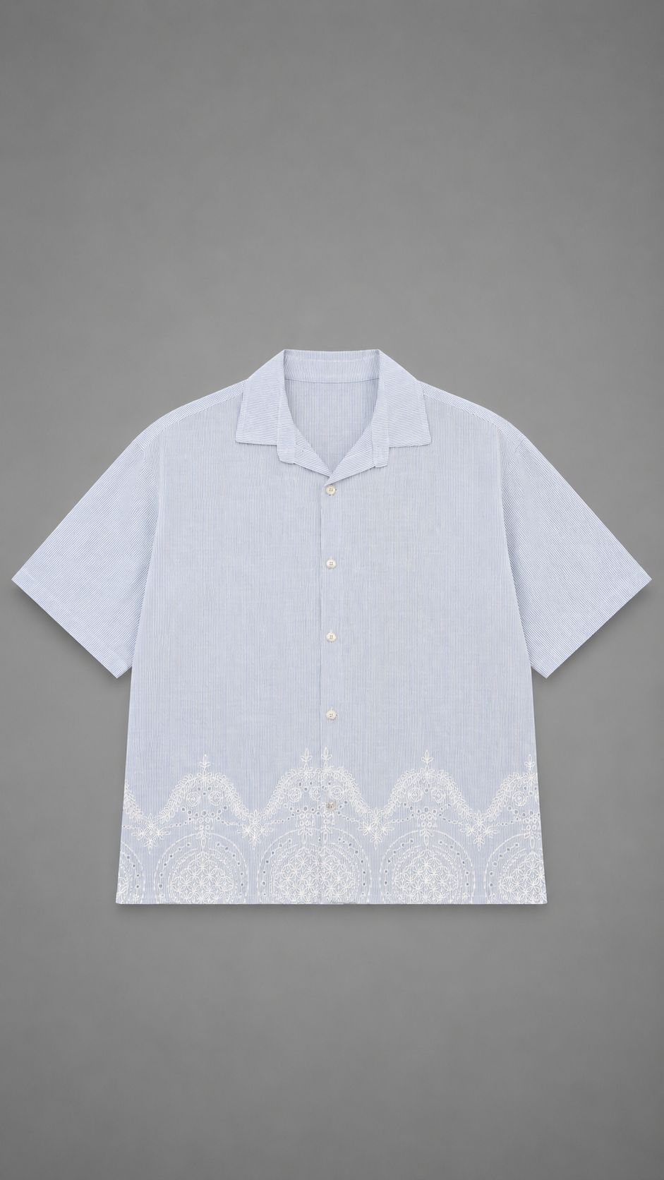 CAMICIA MILLERIGHE RICAMO SKY