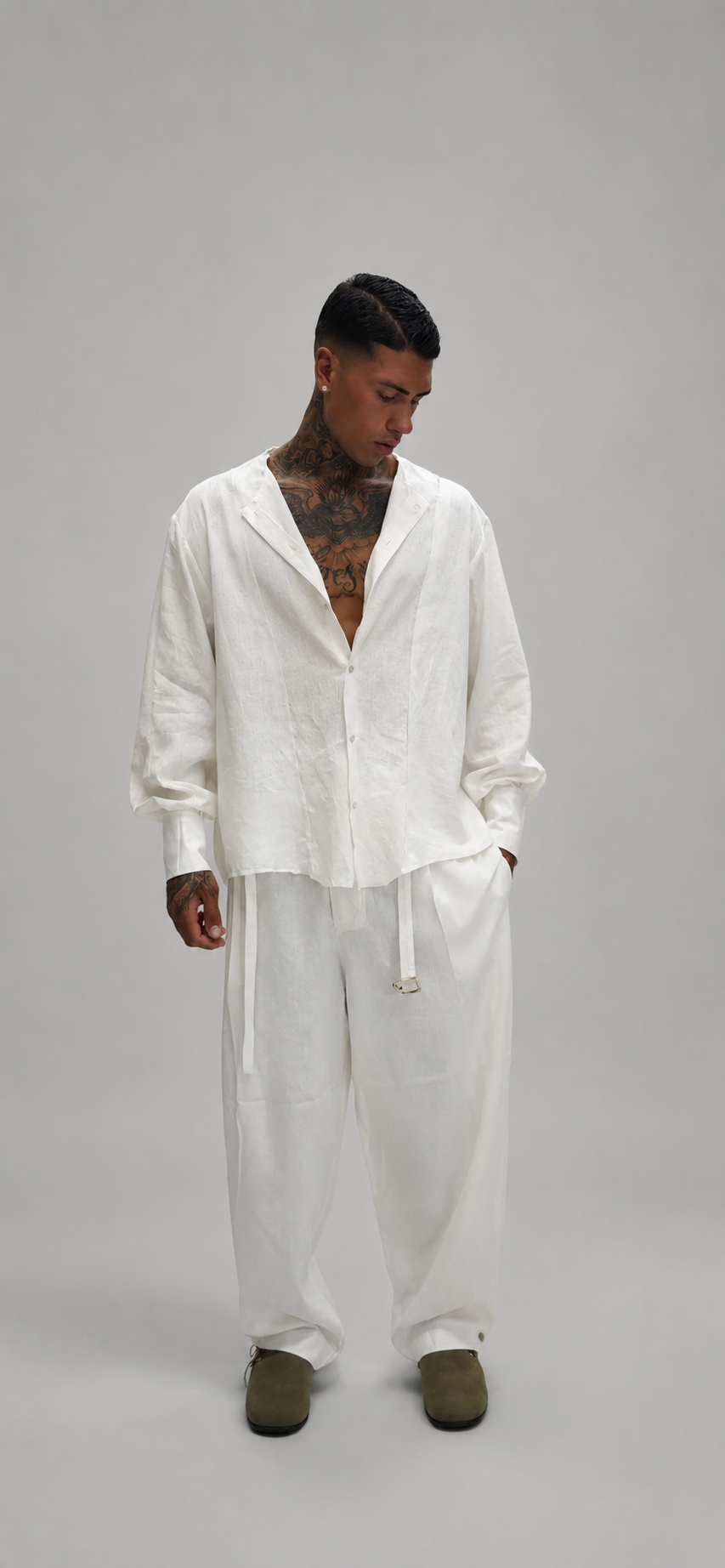 COORDINATO IN LINO HYDO WHITE