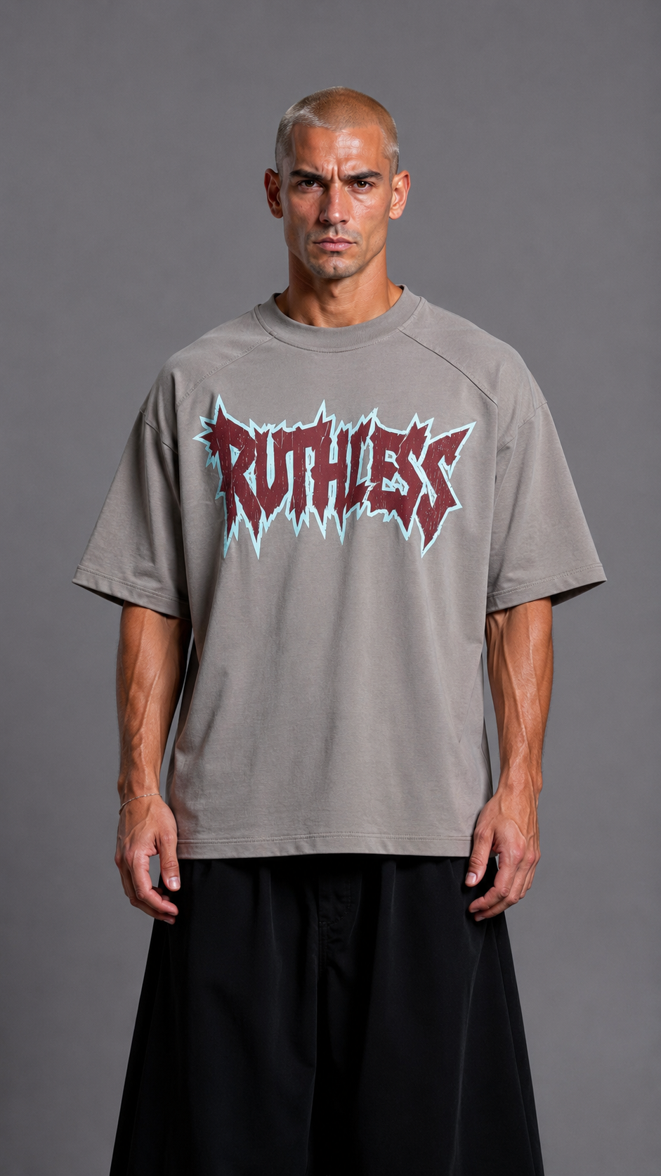 T-SHIRT RUTHLESS GREY