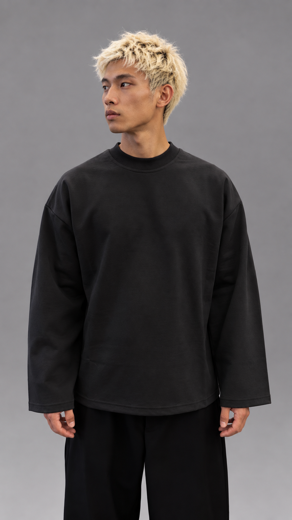 T-SHIRT LONGSLEEVE PERFECT PD DARK BLACK