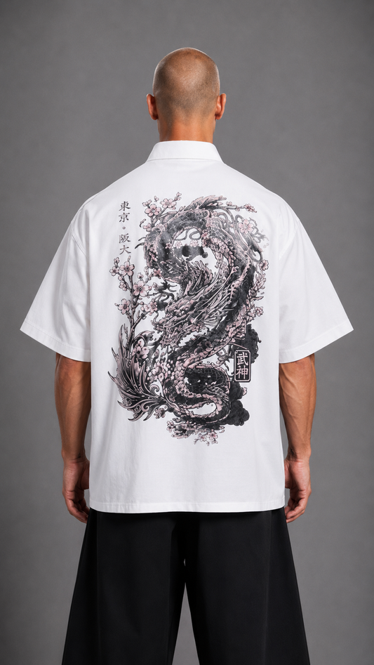 CAMICIA DRAGON HYDO WHITE