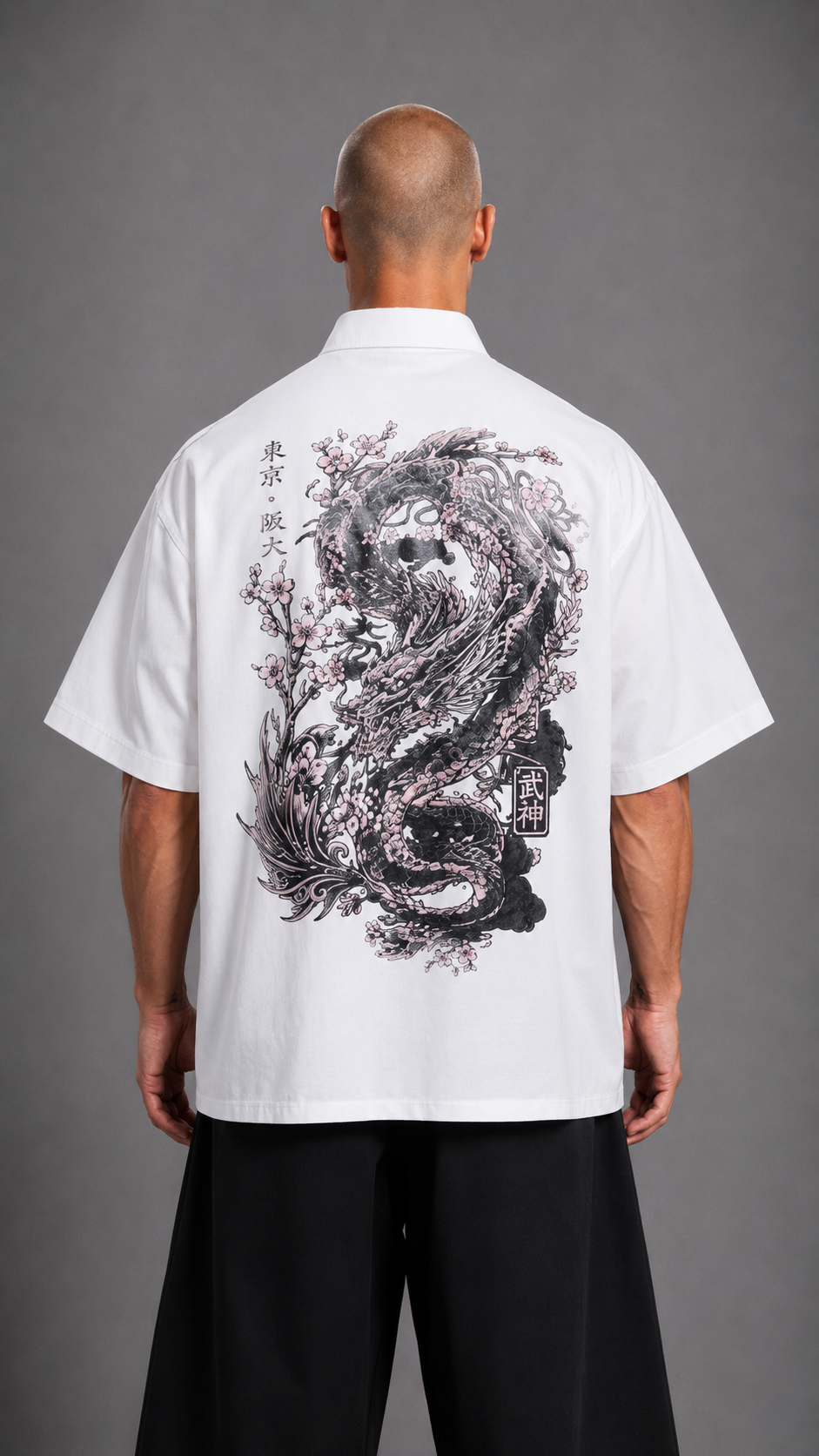 CAMICIA DRAGON HYDO WHITE