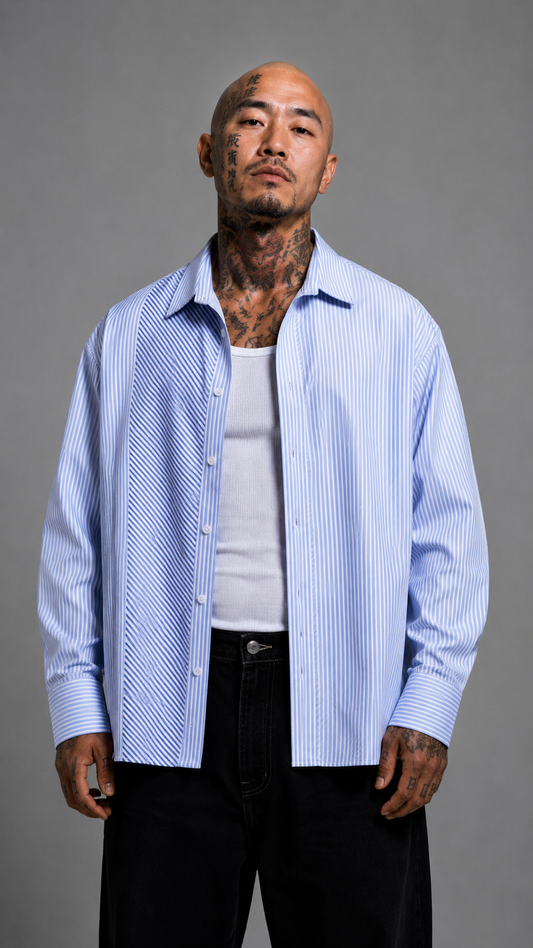 CAMICIA MULTI STRIPED BLUE