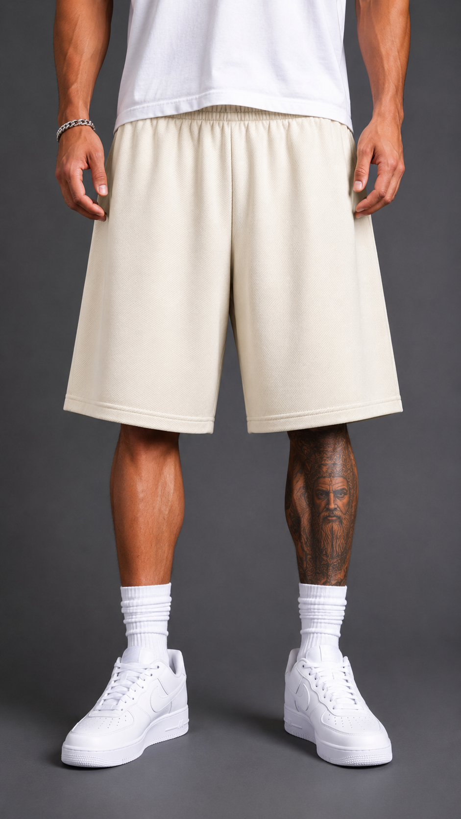 SHORTS ARCV BASIC PREMIUM CREAM