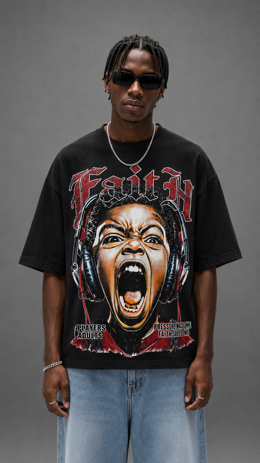 T-SHIRT FAITH BLACK