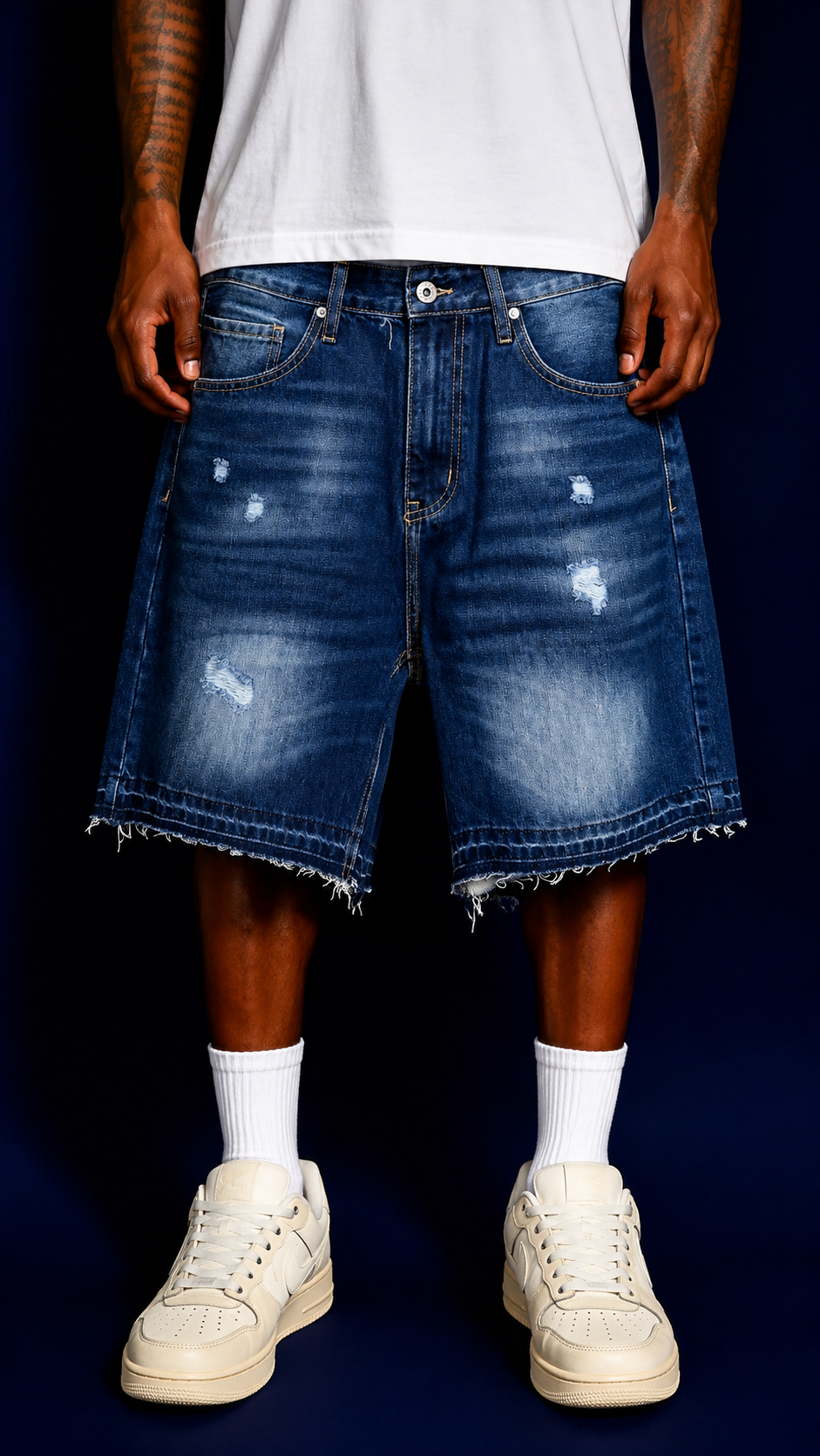 SHORTS IN DENIM 0632 BLUE
