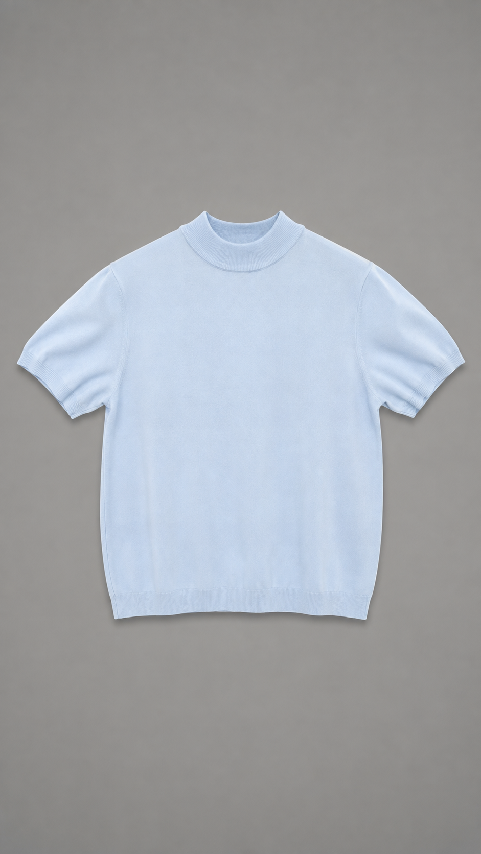 T-SHIRT IN FILO MEZZOCOLLO SKY