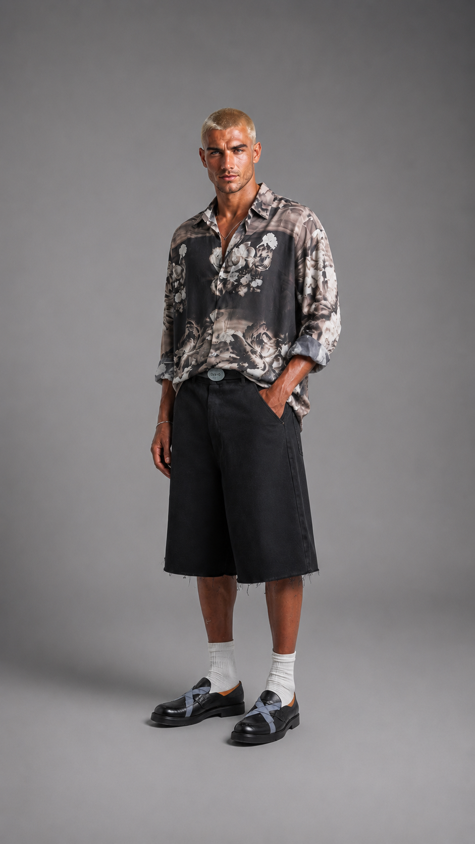 CAMICIA FLOWERS BLACK CIRCUS