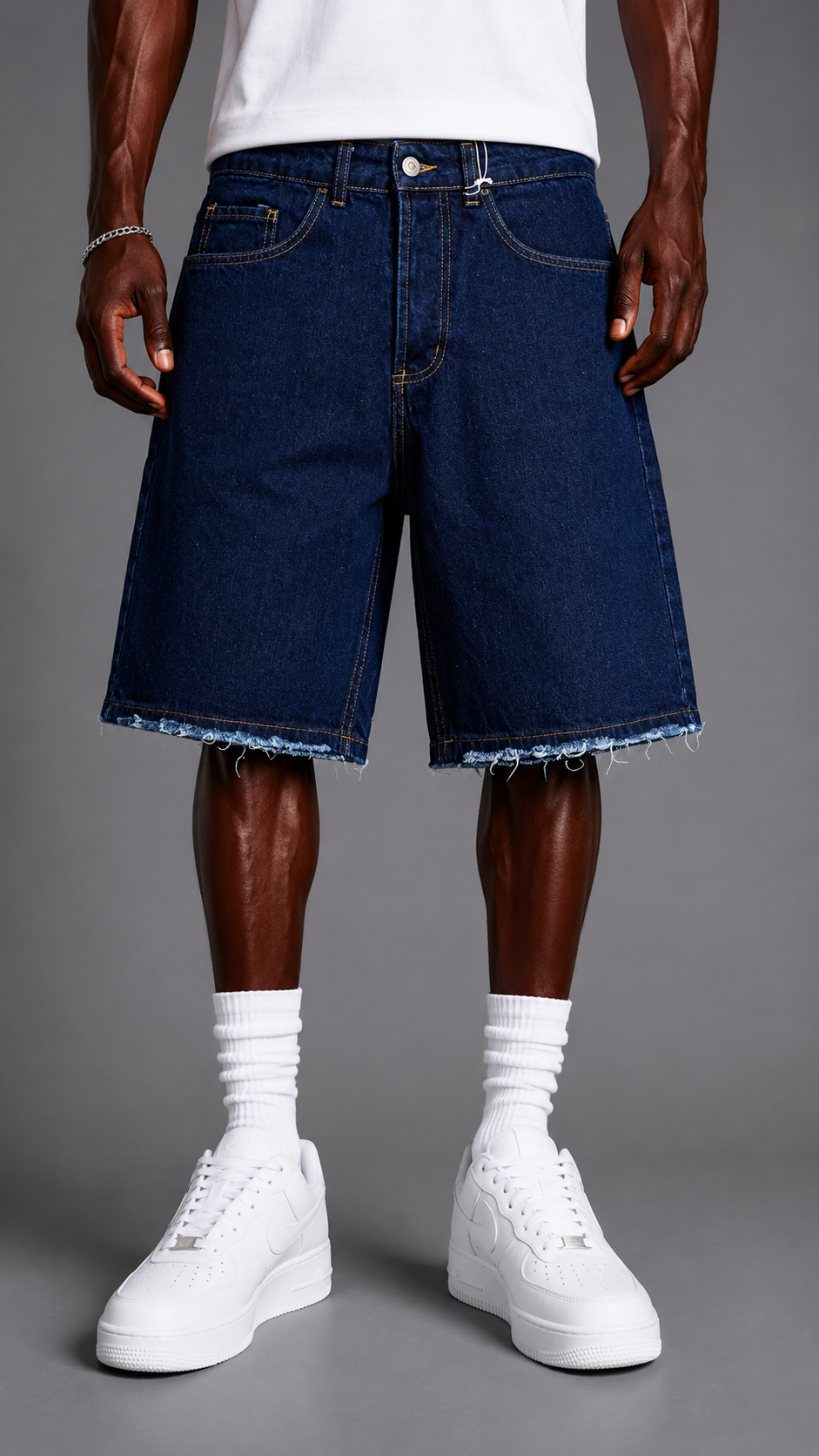 SHORTS IN DENIM CR2782 BLUE ZERO